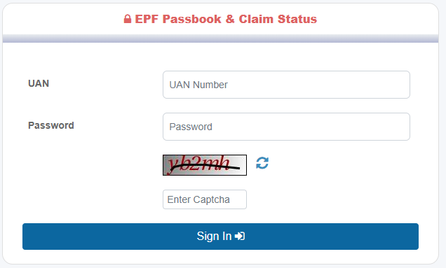 UAN EPF Passbook & Claim Status preview